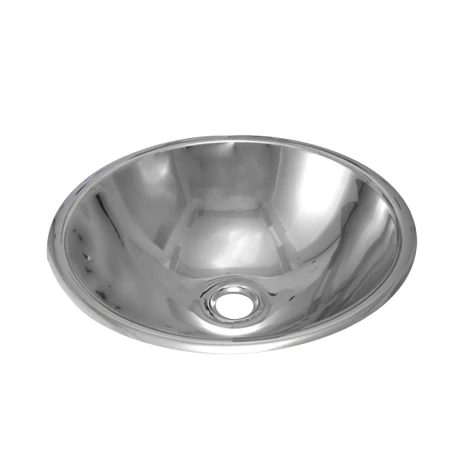 Pileta Simple Redonda Acero Inox Sin Valvula 46X46.5X20 000