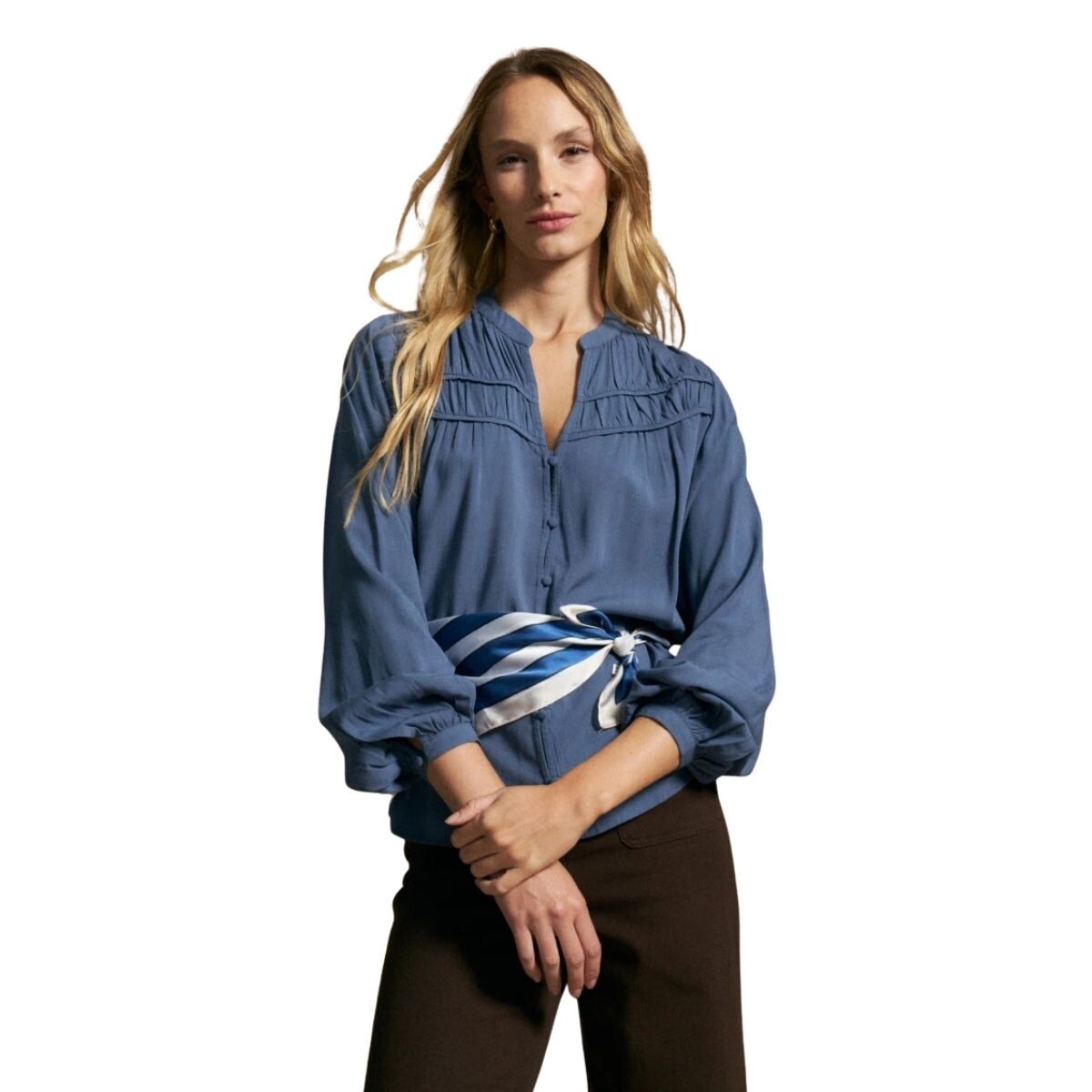 CAMISA LILO S-XXL - AZIL GRISA 