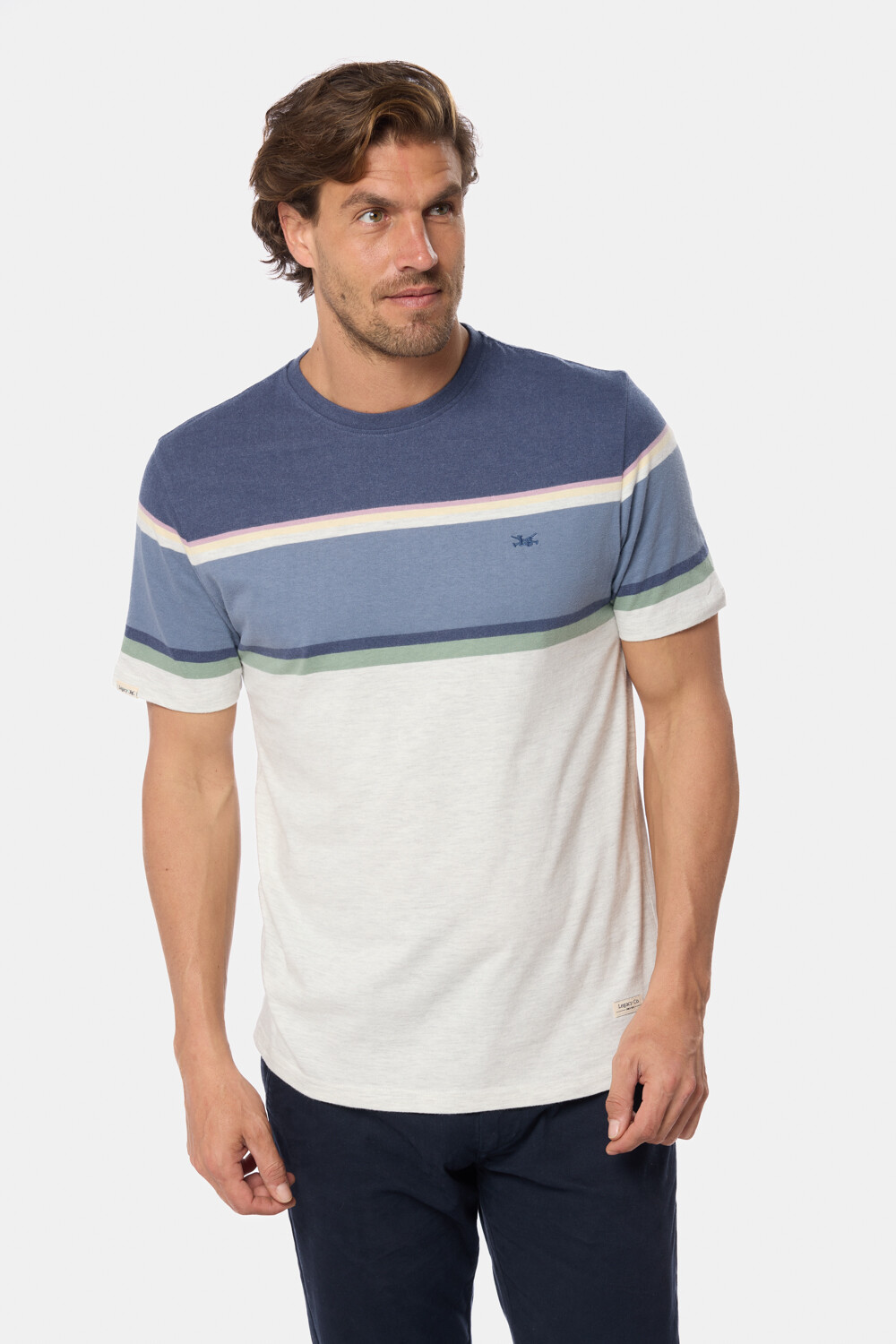 REMERA RAYADA Gris