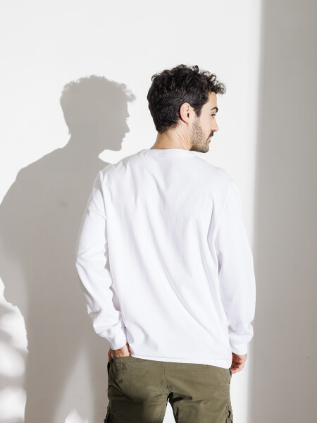 T-SHIRT LADS M. LARGA BLANCO