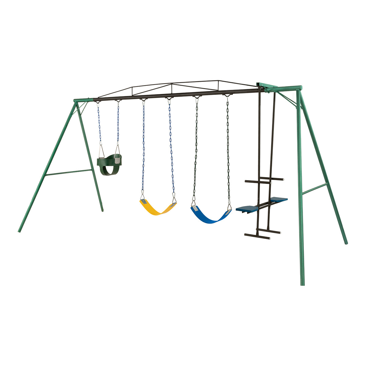 Hamaca de Plaza con caballito, 2 hamacas de cincha 1 hamaca de bebé altura 1,80 mts 