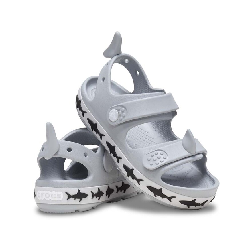 Crocband Cruiser Shark Sandal T - Niños Light Grey