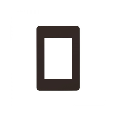 Plaqueta para 3 módulos gris - Reggio Slim M46554