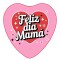Lámina Feliz Día Mamá Retro Corazón