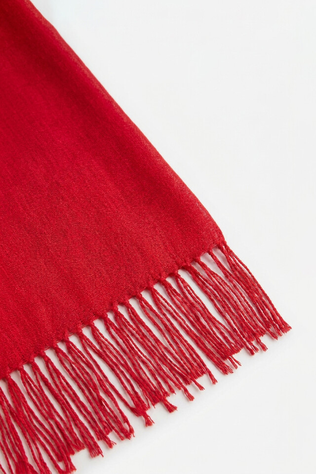 Pashmina 100% Lino rojo