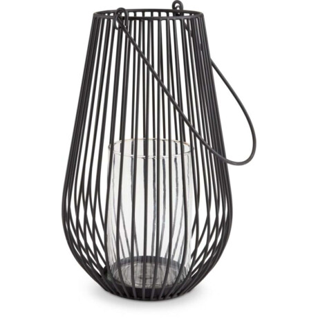Farol MELIAS Ø21xH34cm negro Negro