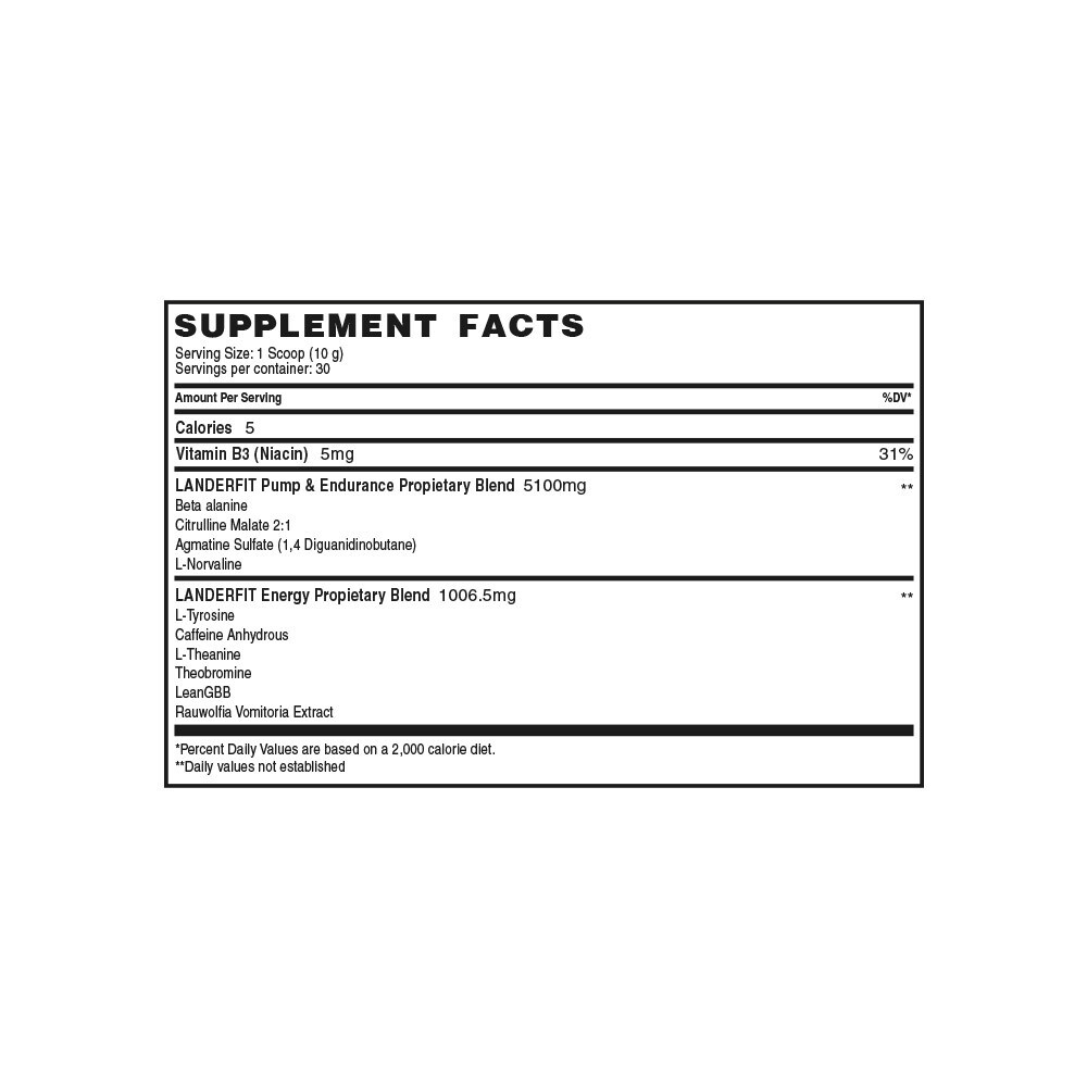 LANDERFIT MUSCLE PUMP FRUIT PUNCH FR. X única