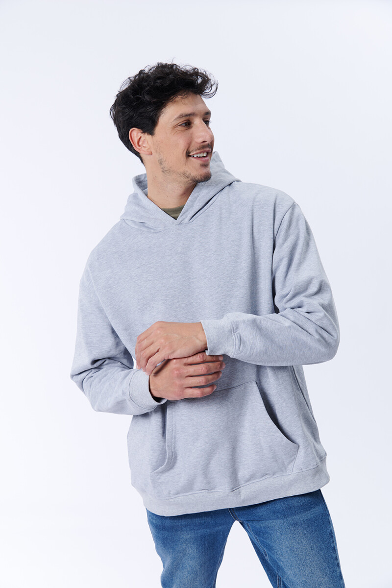 Canguro deportivo oversize Gris Melange
