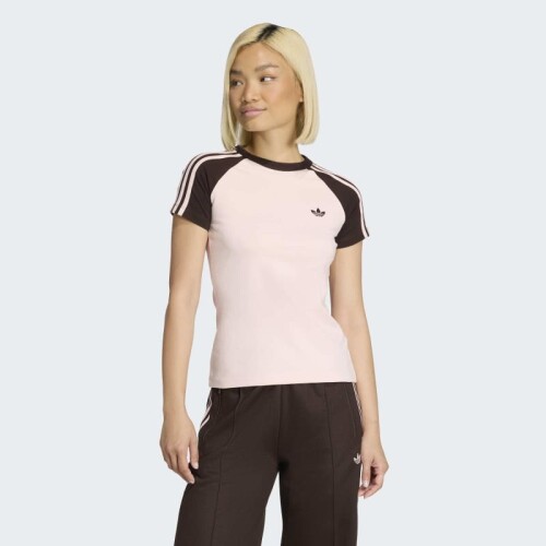 Remera Adidas 3 Rayas Rosado