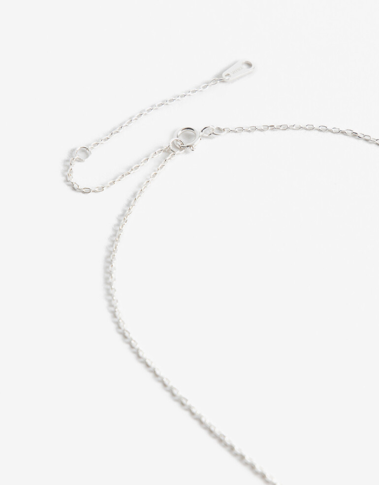 Collares Cortos Strass Collar Corto Plata 925 - Plateado