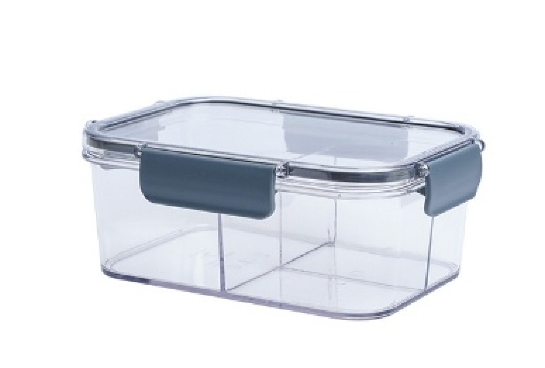 Tupper Acrilico C/Tapa C/Divis.1100ml - N/a 