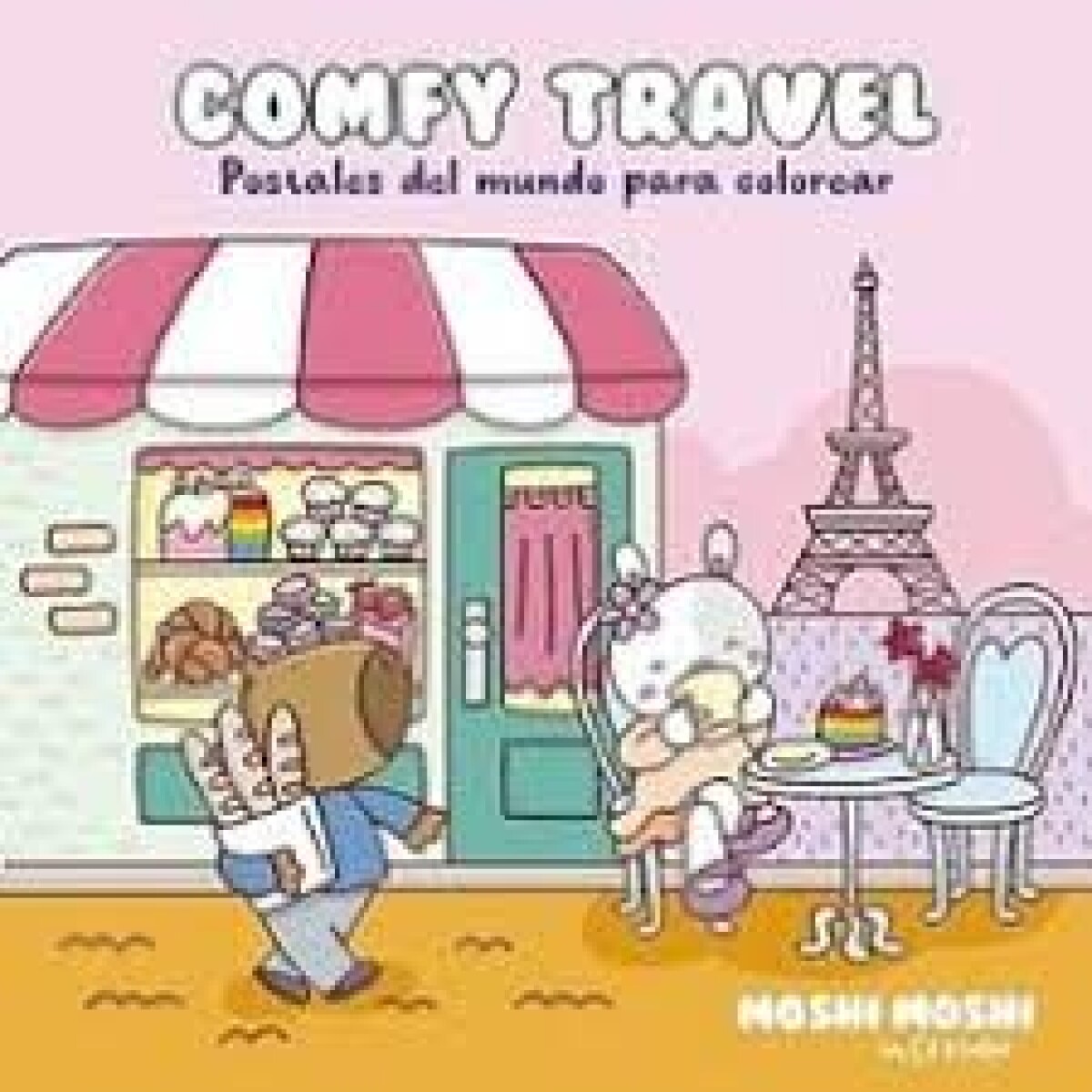 COMFY TRAVEL POSTALES DEL MUNDO PARA COLOREAR MOSHI MOSHI 