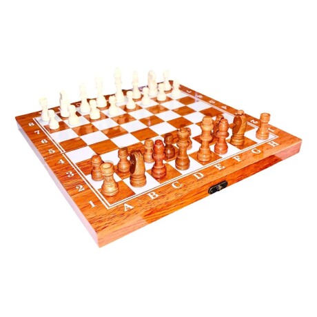 Juego de Mesa Valija de Ajedrez Madera Royal 001