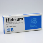 HIDRIUM CJ X 20 COMPRIMIDOS única
