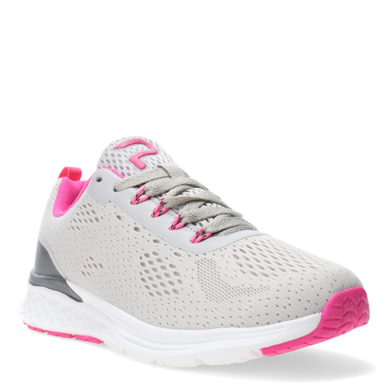 Championes de Mujer Push Gris - Rosado