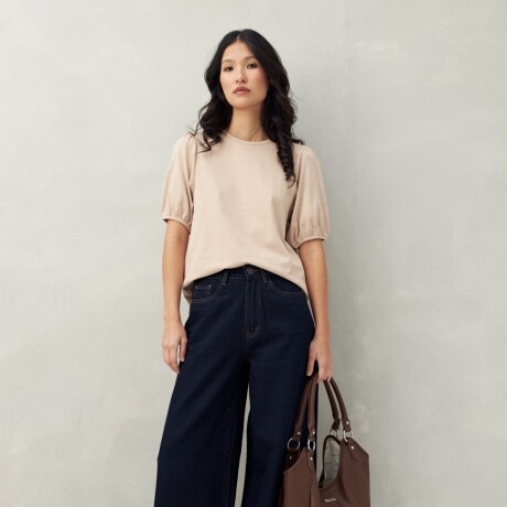 REMERA VELORA Beige