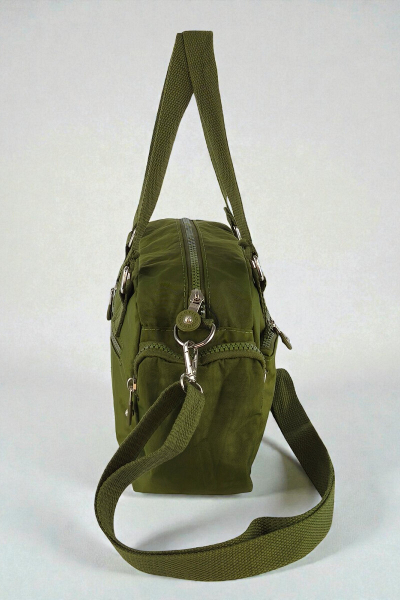 Morral con bolsillos Verde