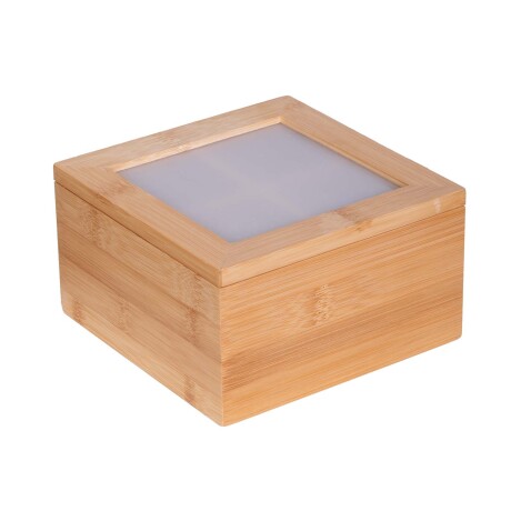 CAJA TÉ BAMBU NATURAL-BEIGE A542