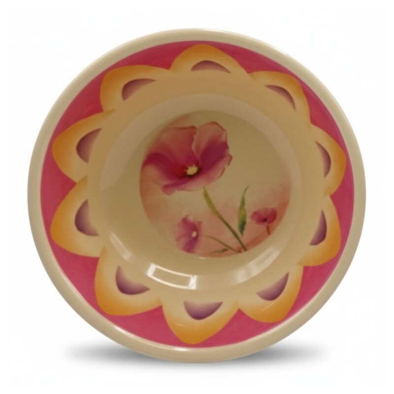 BOWL DE MELAMINA FLORAL 8´´ BOWL DE MELAMINA FLORAL 8´´