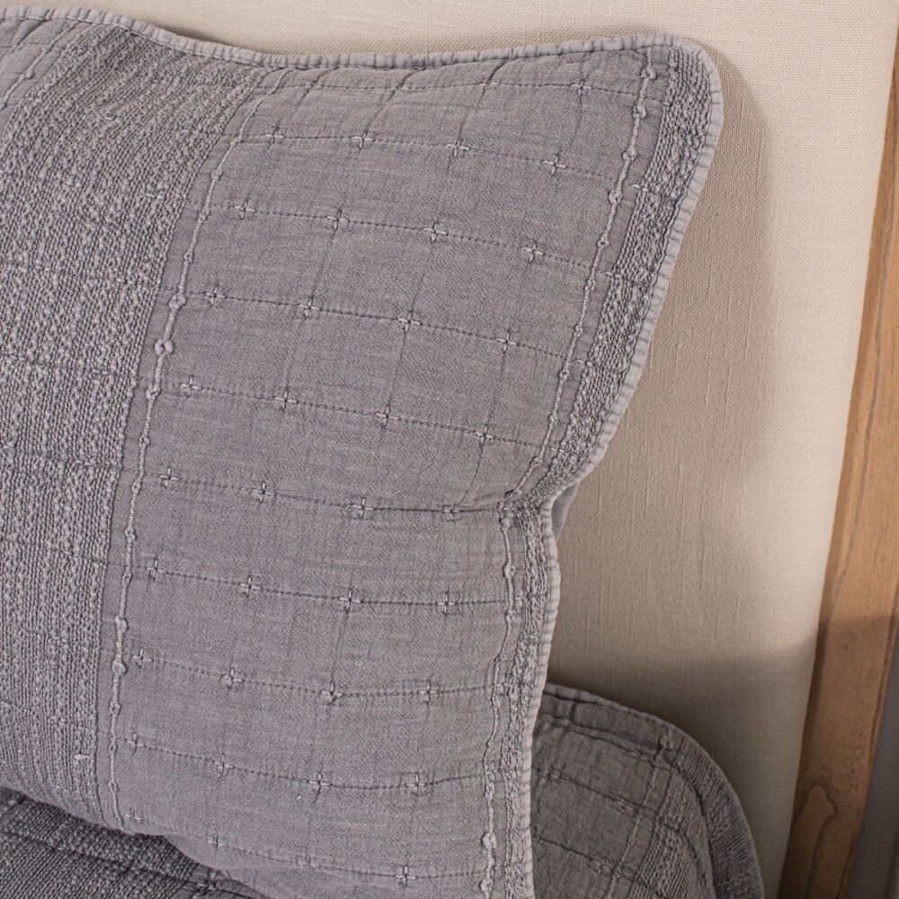 Cubrecama Col.Finezza Serena Gris Twin - Twin Plus