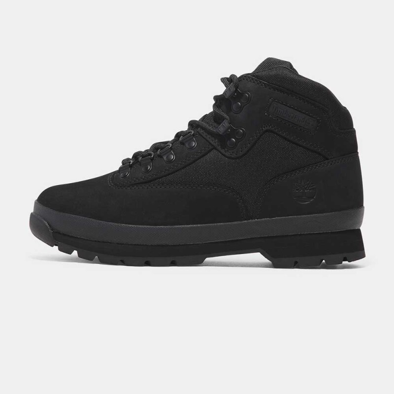 Botas Euro Hiker Mid Hombre Black Nubuck