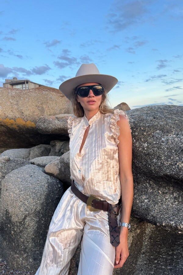 Conjunto Plisado Cobre