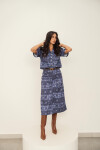 FALDA ILSE DENIM TIE-DYE HOUNDSTOOTH FALDA ILSE DENIM TIE-DYE HOUNDSTOOTH