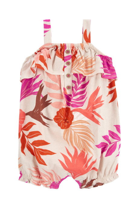 Monito bombachudo de algodón diseño floral Sin color