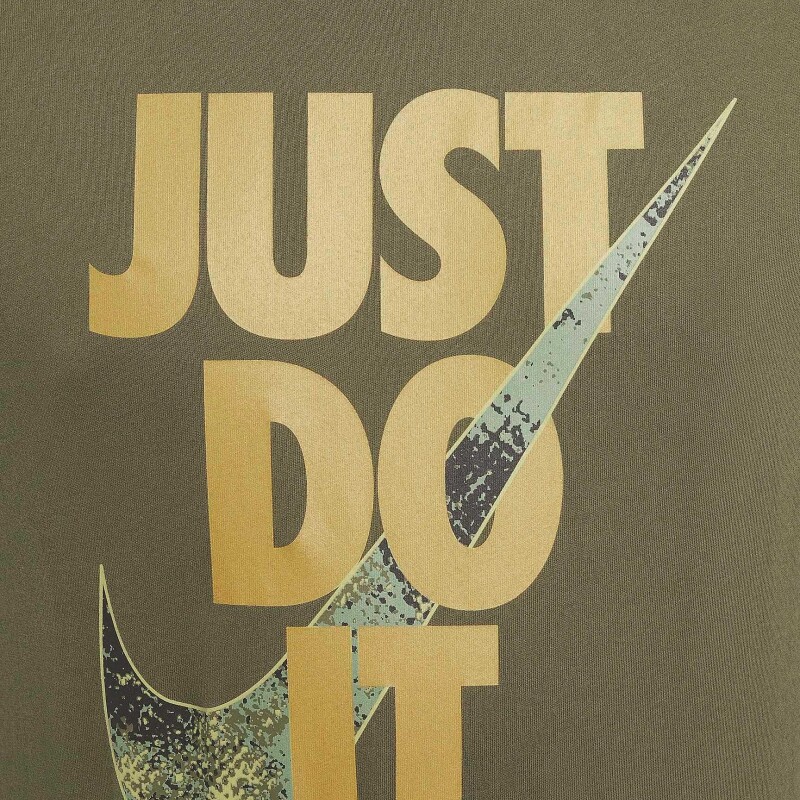 Remera Nike Dri-Fit Tee Camo Just do It de Hombre Verde