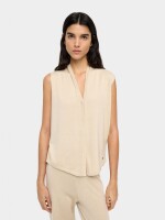 Chaleco De Punto Mezcla De Lana beige