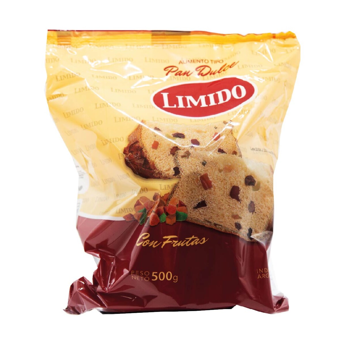 PAN DULCE 500 GRS LIMIDO FRUTAS 