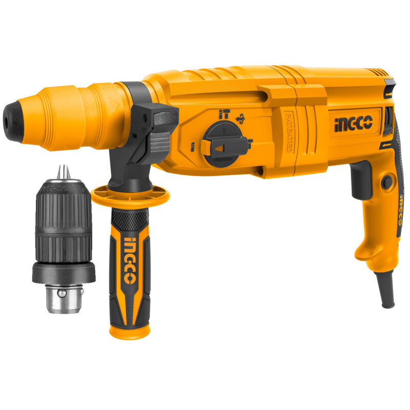 ROTOMARTILLO C/MANDRIL ADAPTADOR INGCO RGH9028-2 800W 0-1200RPM 2.5 JOULE ROTOMARTILLO C/MANDRIL ADAPTADOR INGCO RGH9028-2 800W 0-1200RPM 2.5 JOULE