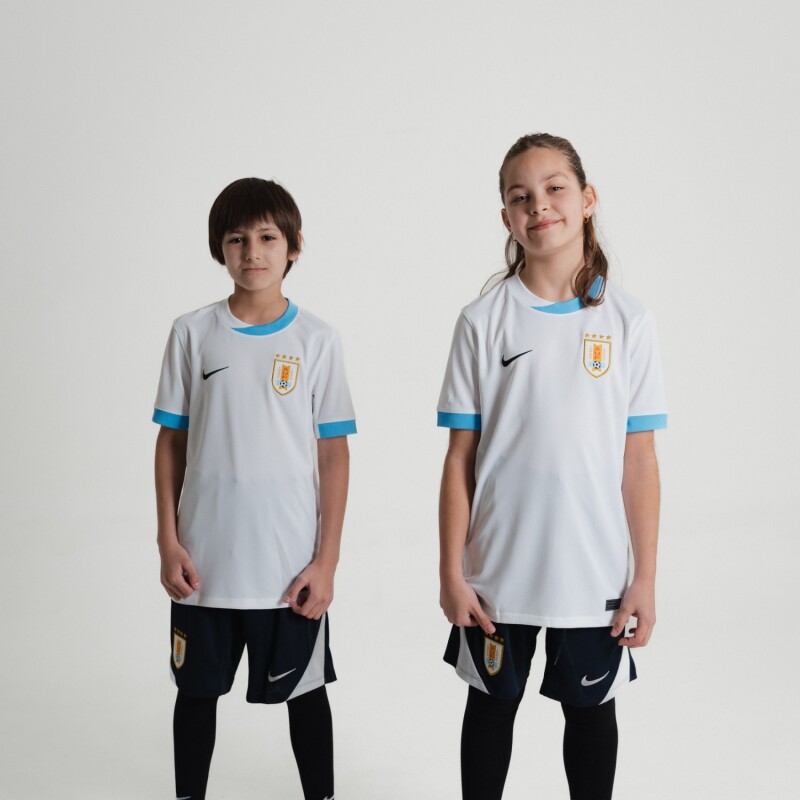 Remera AUF Stadium Camiseta Alternativa de Niños Blanco