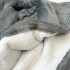 Manta Buzo Canguro Con Capucha Corderito Invierno Suave Variante Color Gris