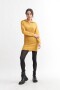 Vestido corto tejido con medio cierre AMARILLO