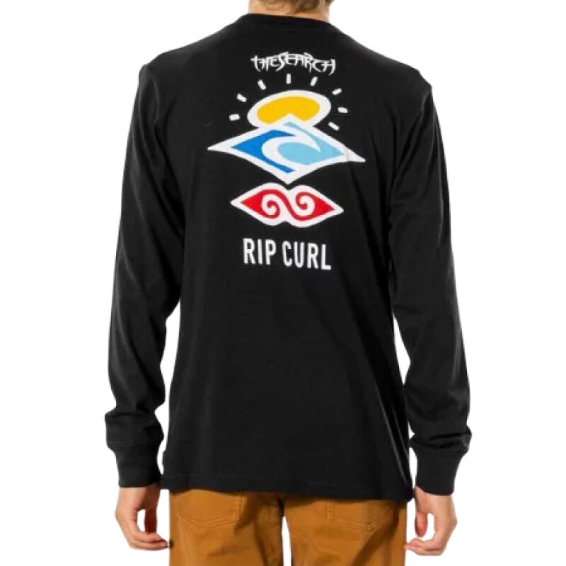 Remera de niños Rip Curl Search Icon - Negro Remera de niños Rip Curl Search Icon - Negro