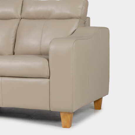 Sofá Milán - Cuero Básico - 2 cuerpos 519 (Beige)