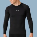 REMERA MANGA LARGA MASCULINA FILA PERFORMA NEGRO