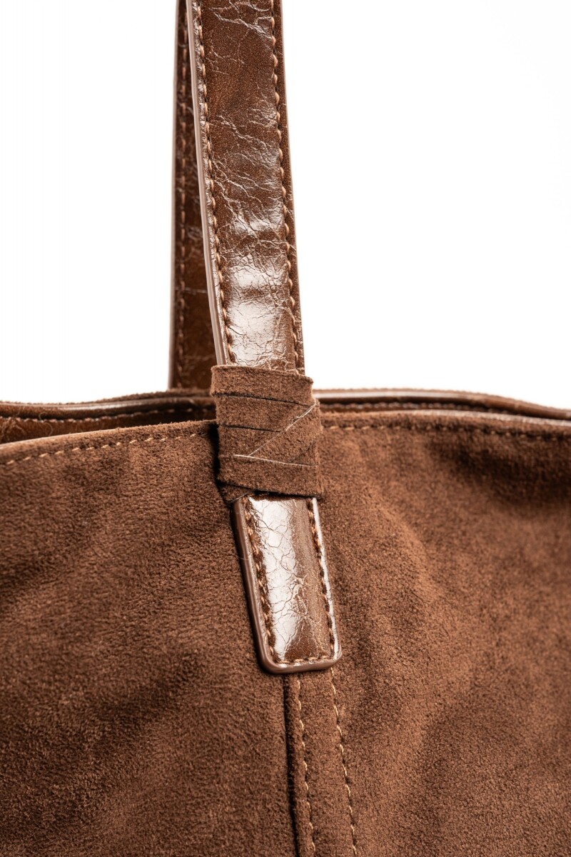 Travel Bag Gamuza Vegana Chocolate