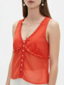 Musculosa Salen Rojo Anaranjado