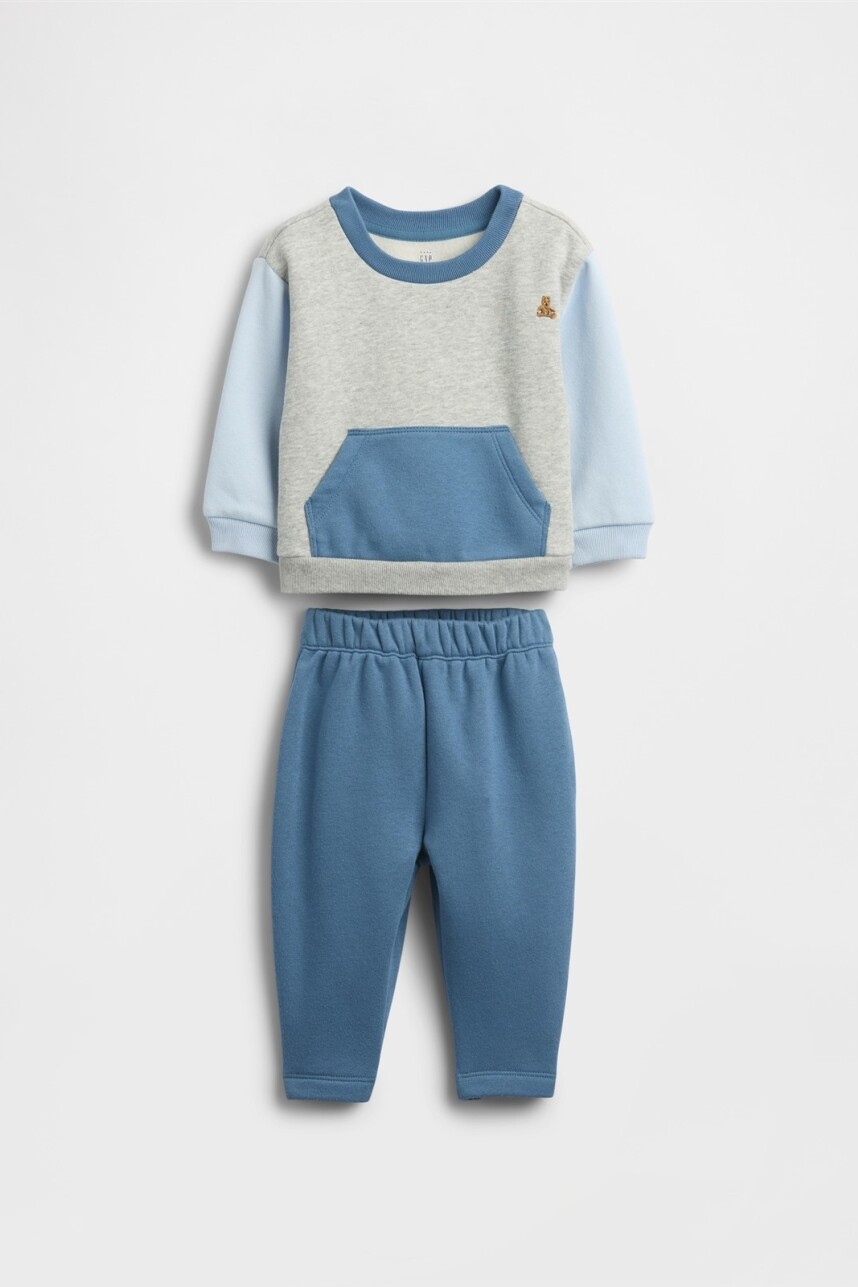 Set De Buzo Y Pantalòn Deportivo Bebé Colorblock