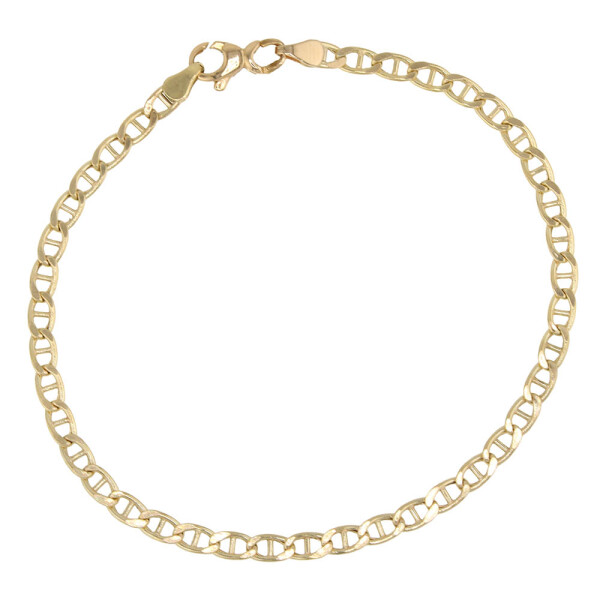 Pulsera Flat Mariner clásica de oro amarillo 18k Pulsera Flat Mariner clásica de oro amarillo 18k
