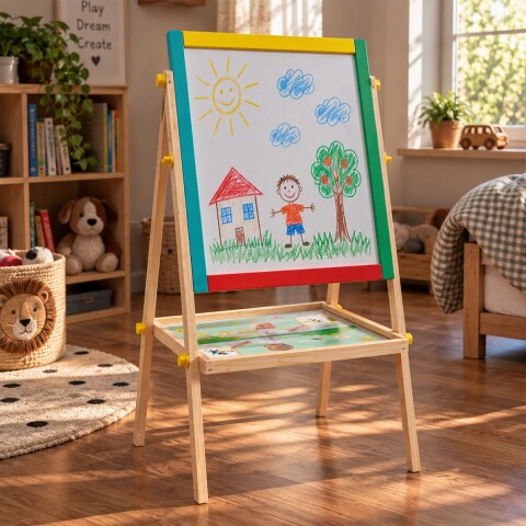 Pizarra Pizarron 2 En 1 Infantil Para Niños Tiza Marcadores Imantada Con Crayones y Marcador Imback Pizarra Pizarron 2 En 1 Infantil Para Niños Tiza Marcadores Imantada Con Crayones y Marcador Imback