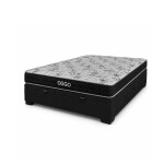 SOMMIER - PLATINO 2 PLAZAS 100% ESPUMA CON BOX BAÚL