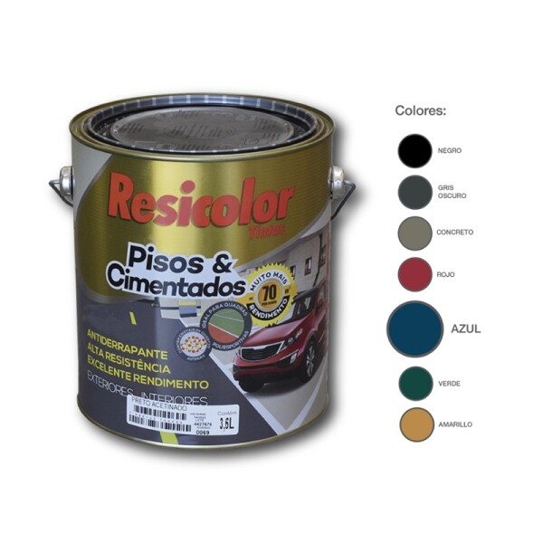 PINTURA PISO AZUL ACET. 3.6 lts Pintura Piso Azul Acet. 3.6 Lts