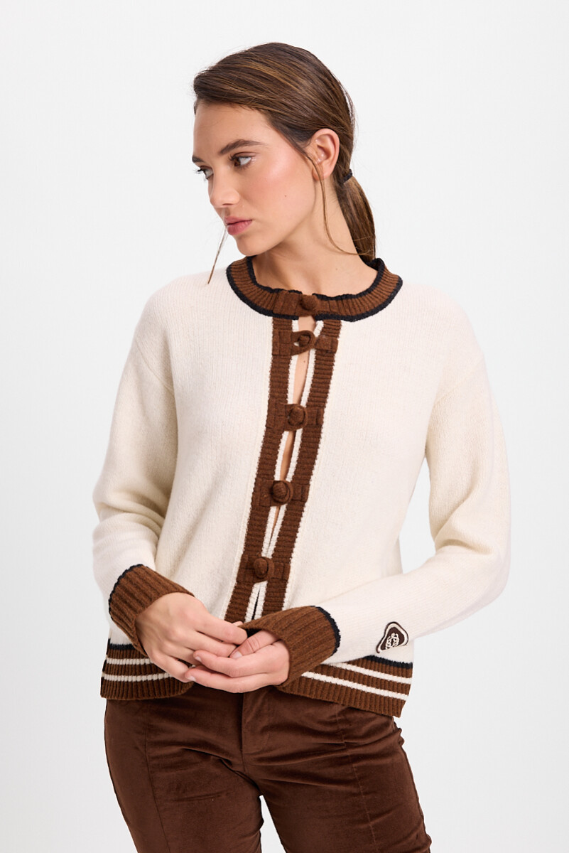 Cardigan Pinos - Crudo 