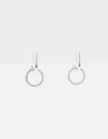 Aros Argollas Strass Argollas Con Cubic - Plateado