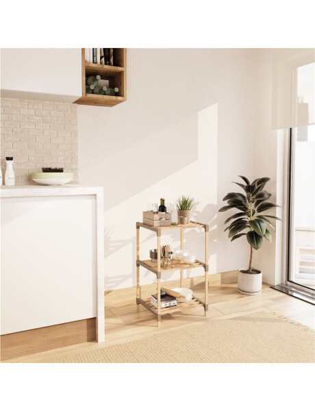 ESTANTERIA 3 NIVELES 78X38X30CMS MADERA ESTANTERIA 3 NIVELES 78X38X30CMS MADERA