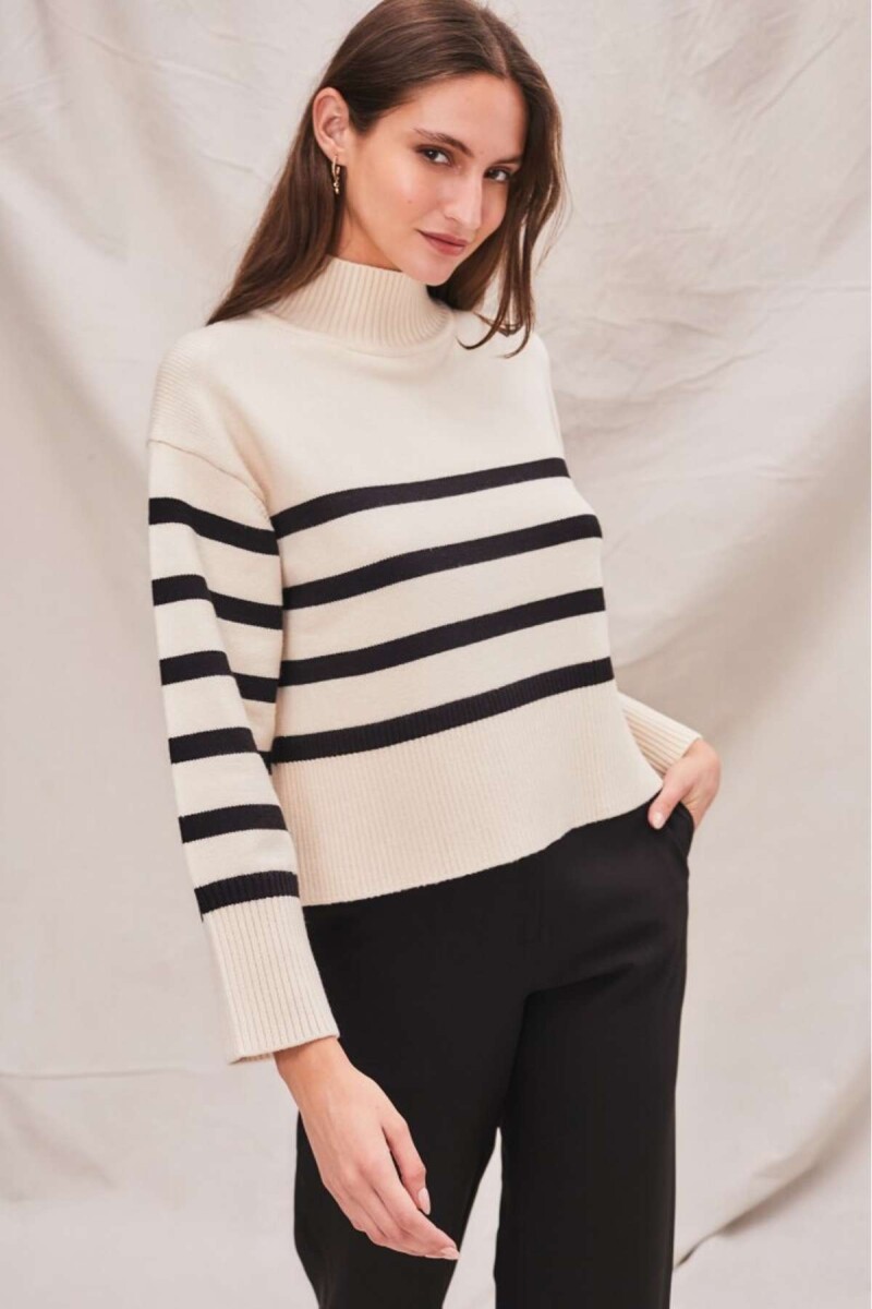 Polera Rayada - Raya Negro 