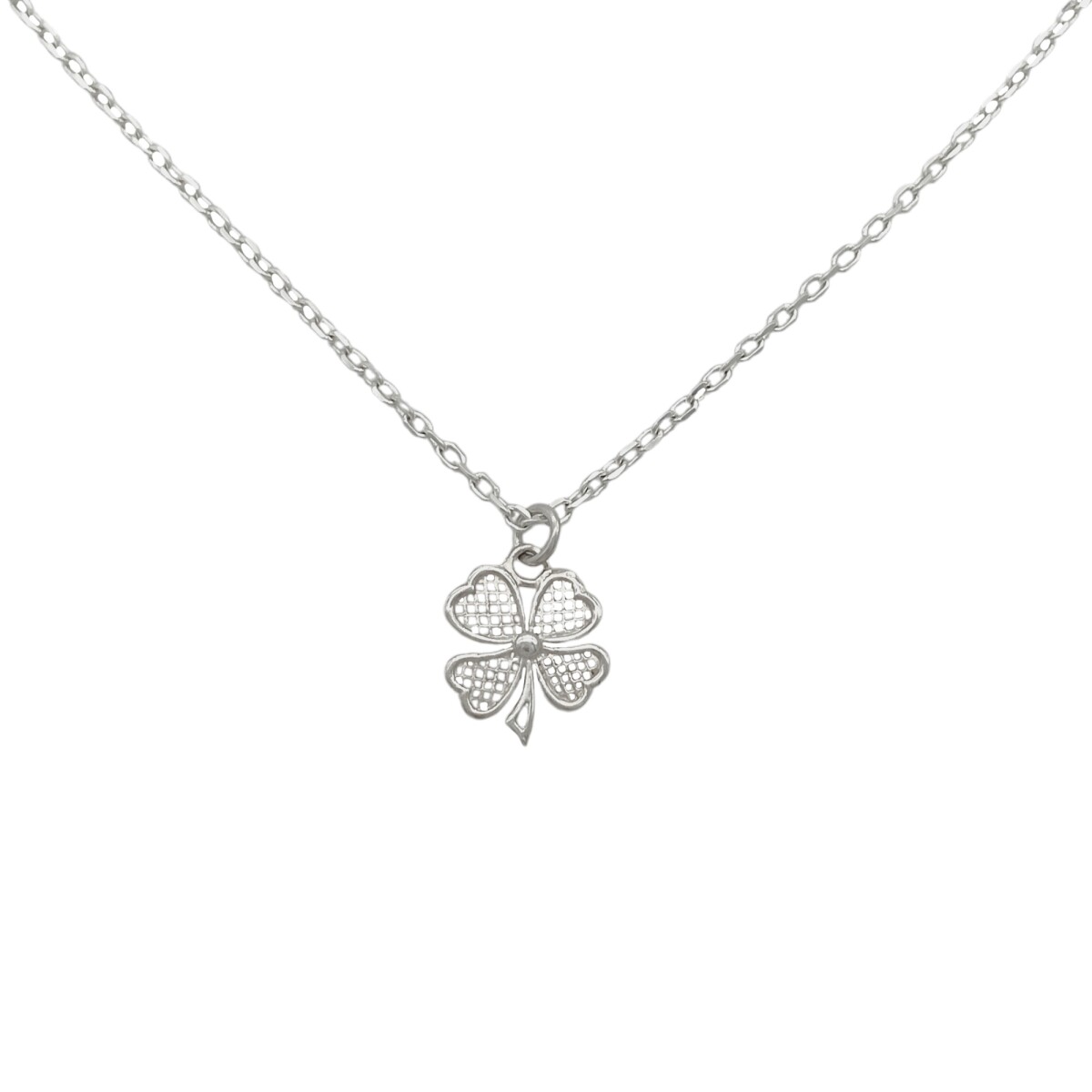 Dije Colgante Trebol 4 corazones-Plata 925-Sin Piedra-CP3221 - sinpiedra 